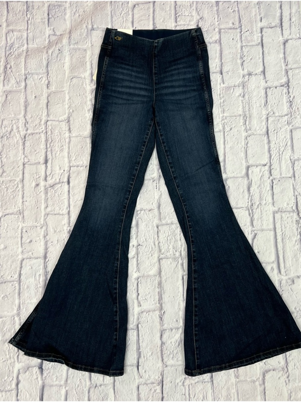 Wrangler Dark Blue Flare Jeans for Women